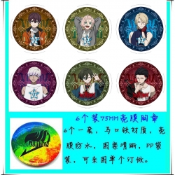 visual prison Anime round Badg...