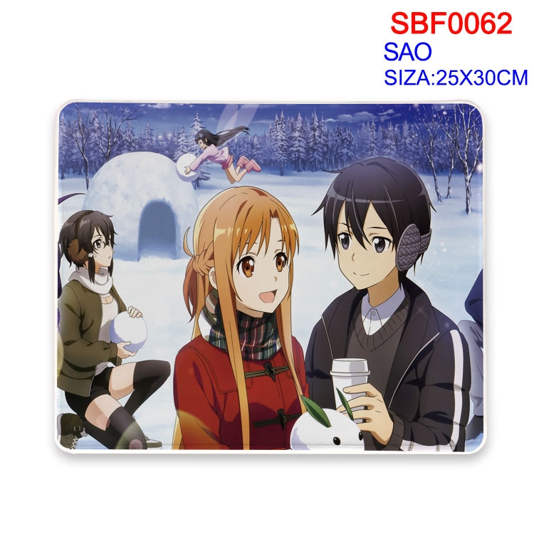 Sword Art Online Anime peripheral mouse pad 25X30CM SBF-062