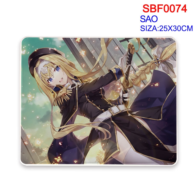 Sword Art Online Anime peripheral mouse pad 25X30CM SBF-074
