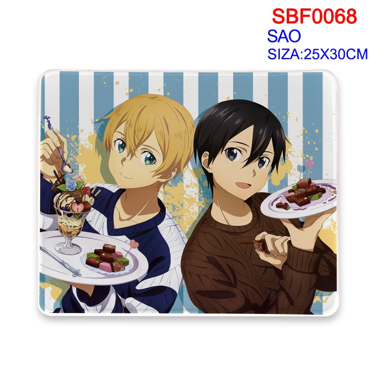 Sword Art Online Anime peripheral mouse pad 25X30CM  SBF-068