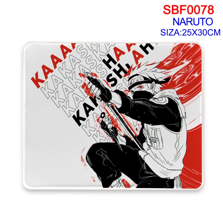 Naruto Anime peripheral mouse pad 25X30CM  SBF-078