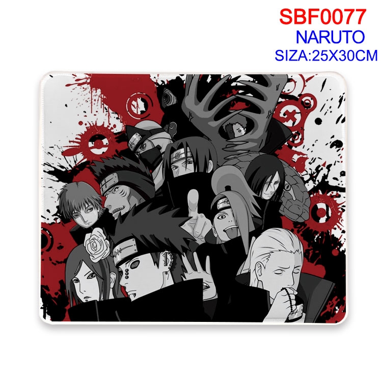 Naruto Anime peripheral mouse pad 25X30CM SBF-077