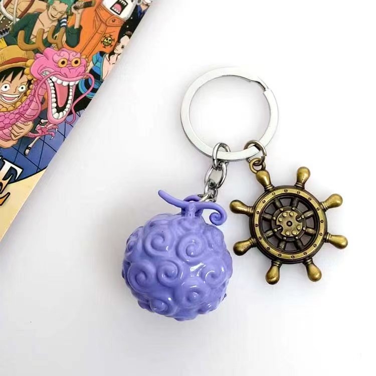 One Piece Anime cartoon 2 pendant keychain bag pendant