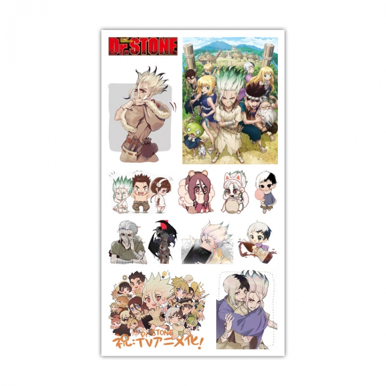 Dr.Stone Anime Mini Tattoo Stickers Personality Stickers 10.6X6.1CM 100 pieces from the batch