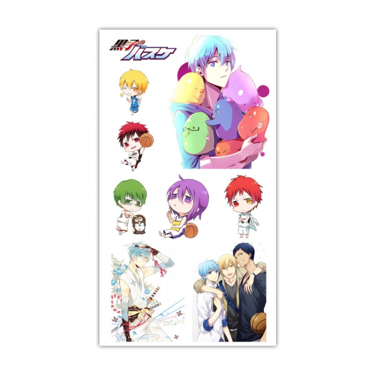 Kuroko no Basuke Anime Mini Tattoo Stickers Personality Stickers 10.6X6.1CM 100 pieces from the batch