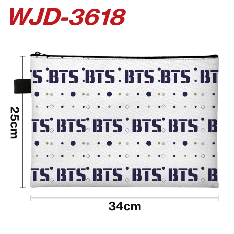 BTS Star Film and Television Full Color 4 File Bags 34x25cm WJD-3618
