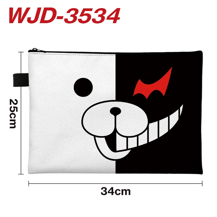 Dangan-Ronpa Anime Peripheral Full Color A4 File Bag 34x25cm WJD-3534