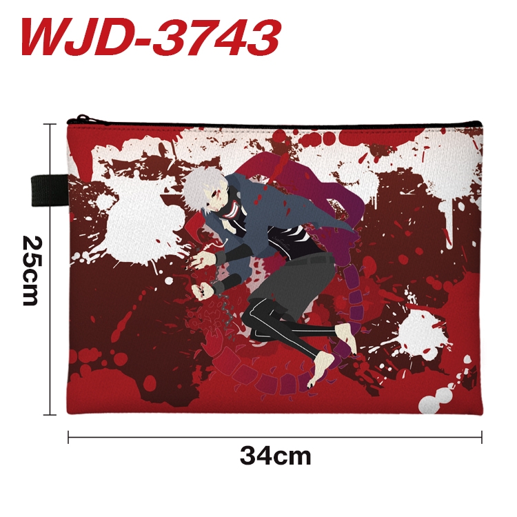 Tokyo Ghoul Anime Peripheral Full Color A4 File Bag 34x25cm WJD-3743