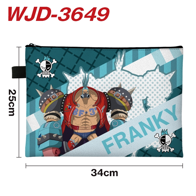 One Piece Anime Peripheral Full Color A4 File Bag 34x25cm WJD-3649