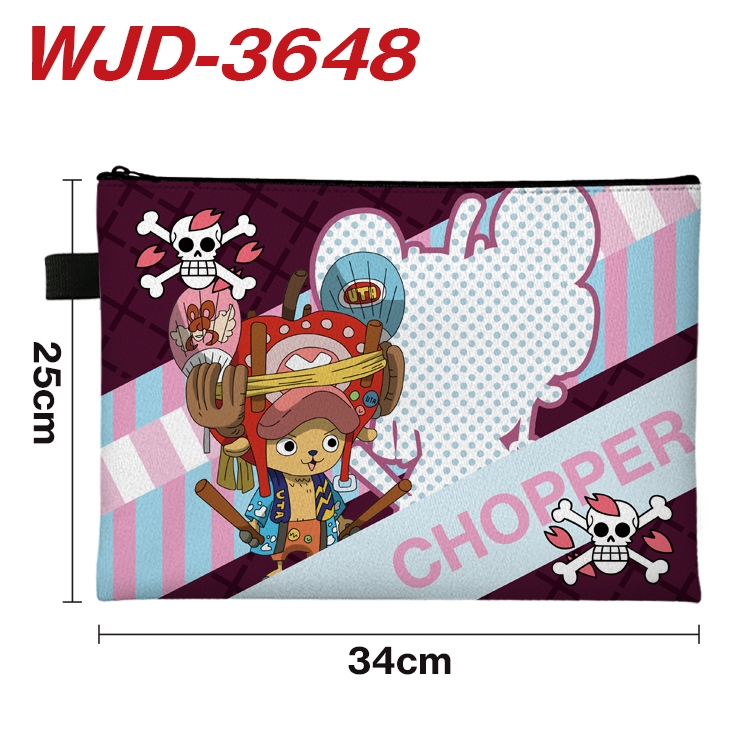 One Piece Anime Peripheral Full Color A4 File Bag 34x25cm WJD-3648