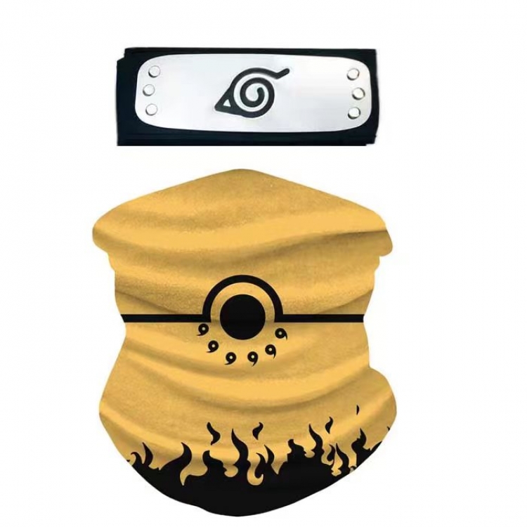 Naruto Anime Peripheral Magic Turban Mask Forehead Protector