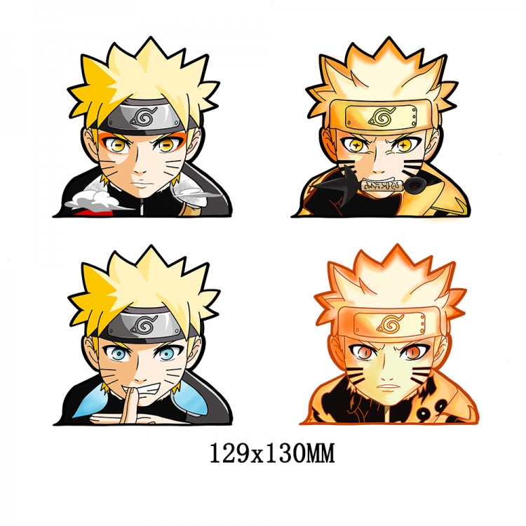 Naruto Magic 3D HD variable map car computer animation stickers price for 2 pcs