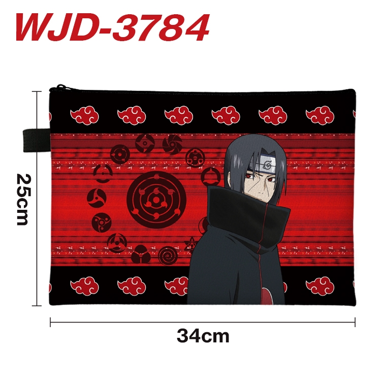 Naruto Anime Peripheral Full Color A4 File Bag 34x25cm  WJD-3784