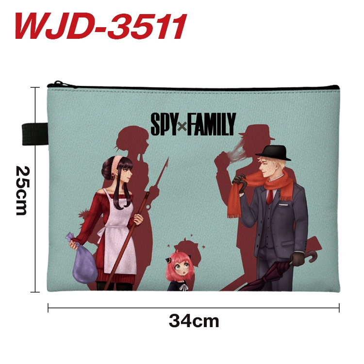 SPY×FAMILY  Anime Peripheral Full Color A4 File Bag 34x25cm  WJD-3511