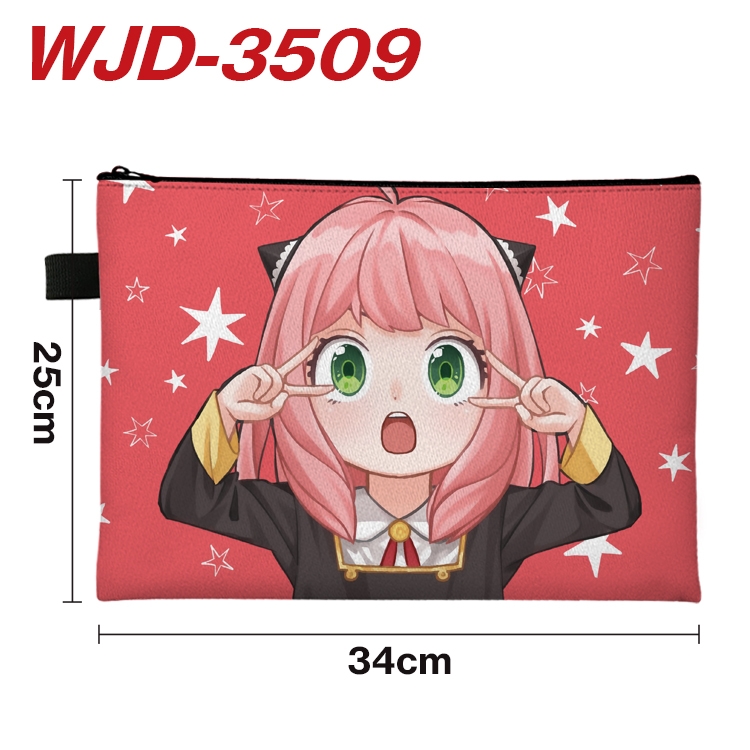 SPY×FAMILY  Anime Peripheral Full Color A4 File Bag 34x25cm  WJD-3509