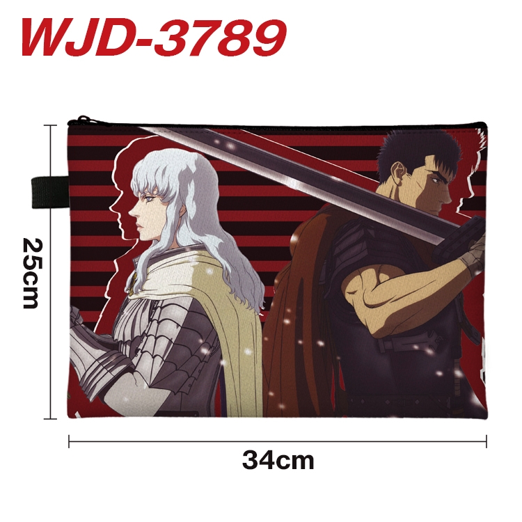 BERSERK Anime Peripheral Full Color A4 File Bag 34x25cm  WJD-3789