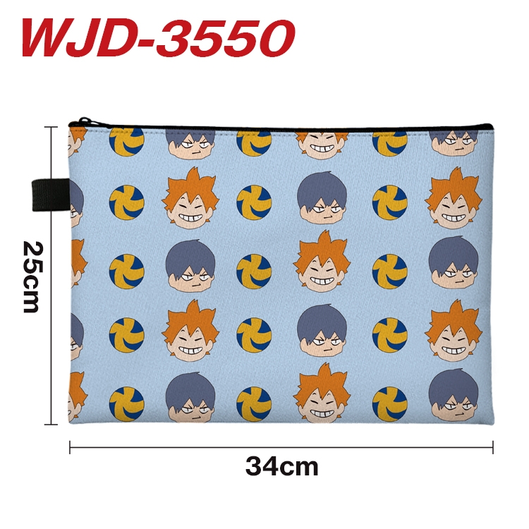 Haikyuu!! Anime Peripheral Full Color A4 File Bag 34x25cm WJD-3550