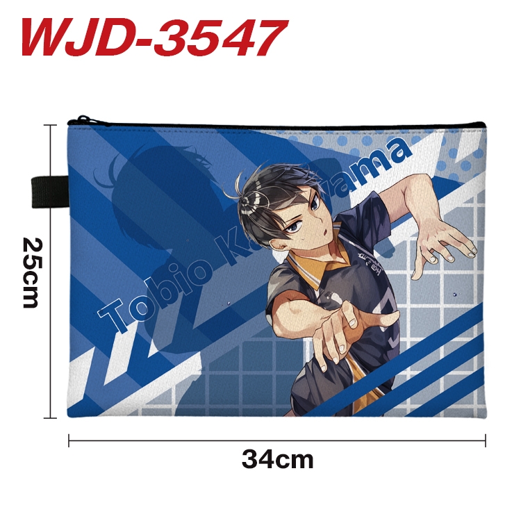 Haikyuu!! Anime Peripheral Full Color A4 File Bag 34x25cm WJD-3547