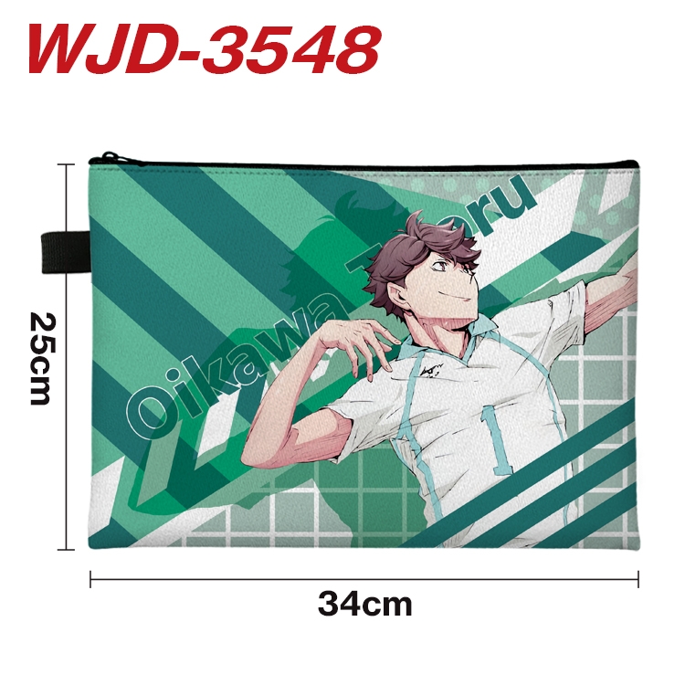 Haikyuu!! Anime Peripheral Full Color A4 File Bag 34x25cm WJD-3548