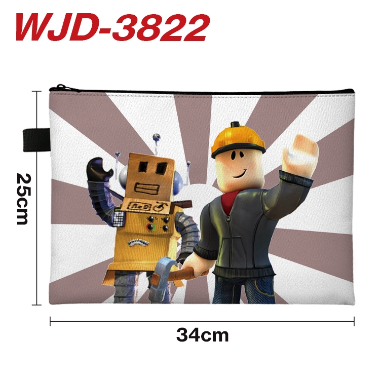 Robllox Anime Peripheral Full Color A4 File Bag 34x25cm WJD-3822