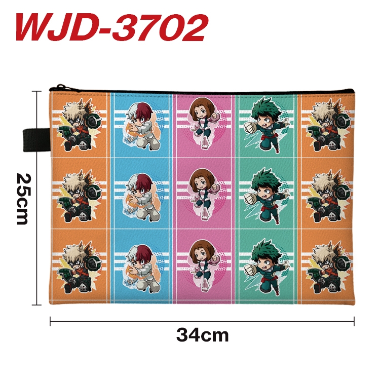 My Hero Academia Anime Peripheral Full Color A4 File Bag 34x25cm WJD-3702