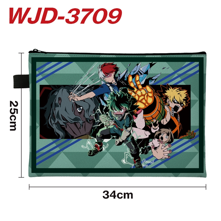 My Hero Academia Anime Peripheral Full Color A4 File Bag 34x25cm  WJD-3709