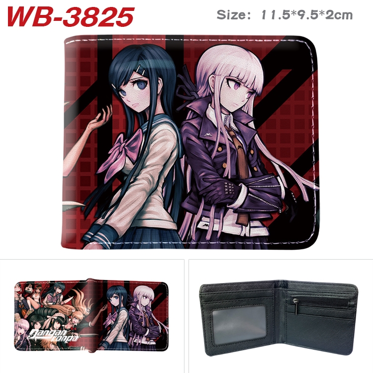 Dangan-Ronpa Anime color book two-fold leather wallet 11.5X9.5X2CM WB-3825A