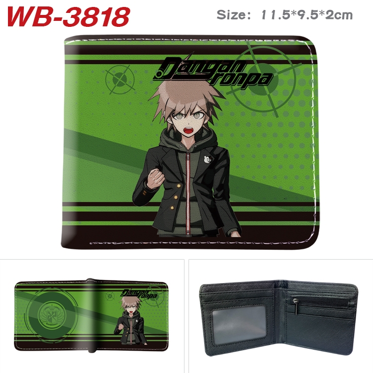 Dangan-Ronpa Anime color book two-fold leather wallet 11.5X9.5X2CM WB-3818A