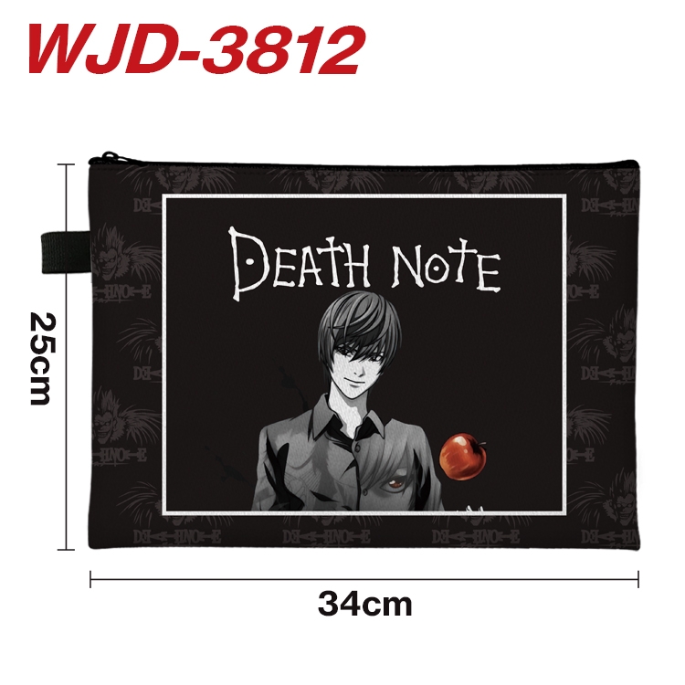 Death note Anime Peripheral Full Color A4 File Bag 34x25cm  WJD-3812