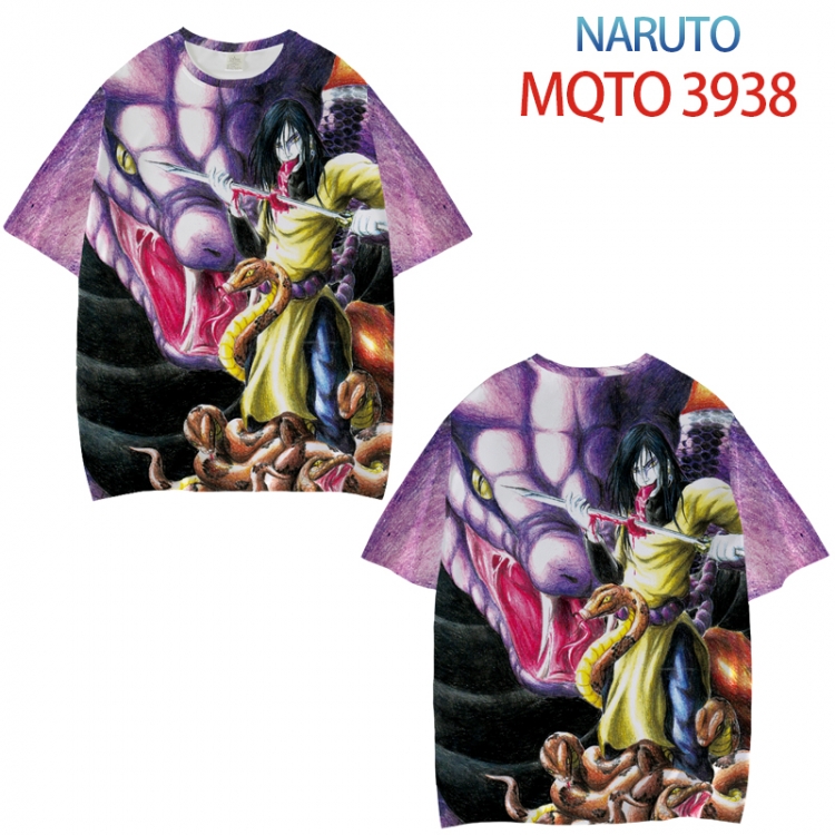 Naruto Full color printed short sleeve T-shirt from XXS to 4XL  MQTO 3938