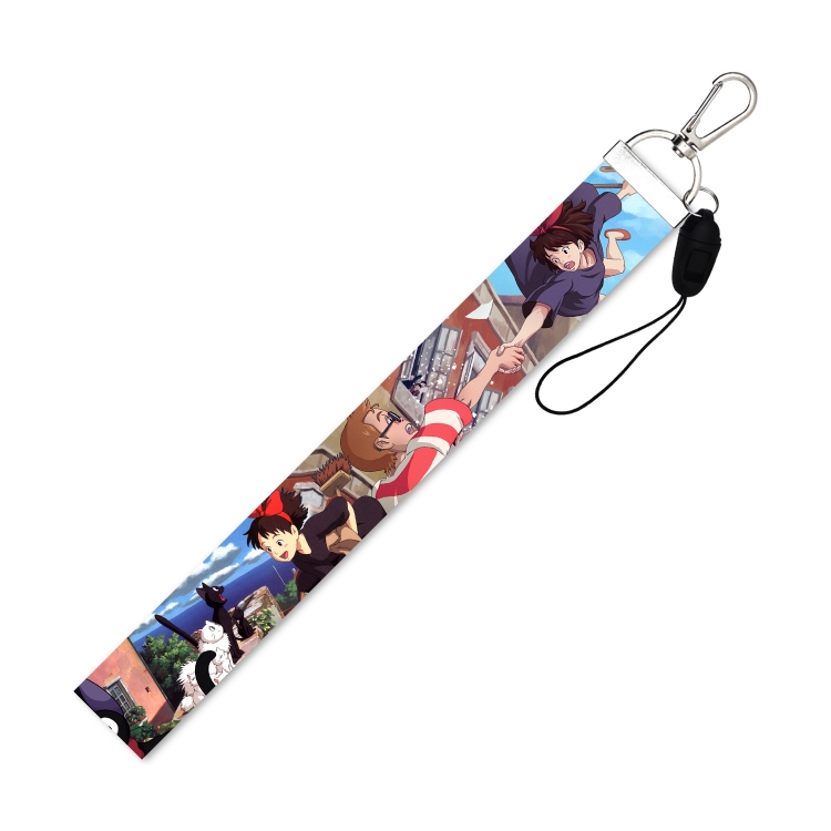 Kiki's Delivery Silver Buckle Mobile Phone Lanyard Short Strap 22.5cm  price for 10 pcs