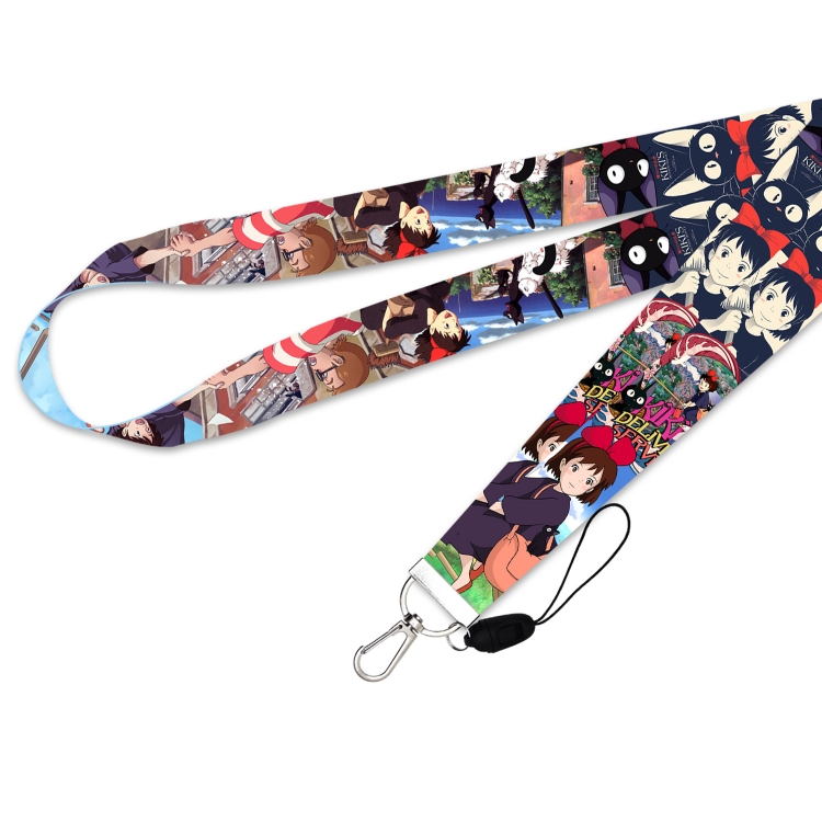 Kiki's Delivery Silver buckle long mobile phone lanyard 45cm price for 10 pcs