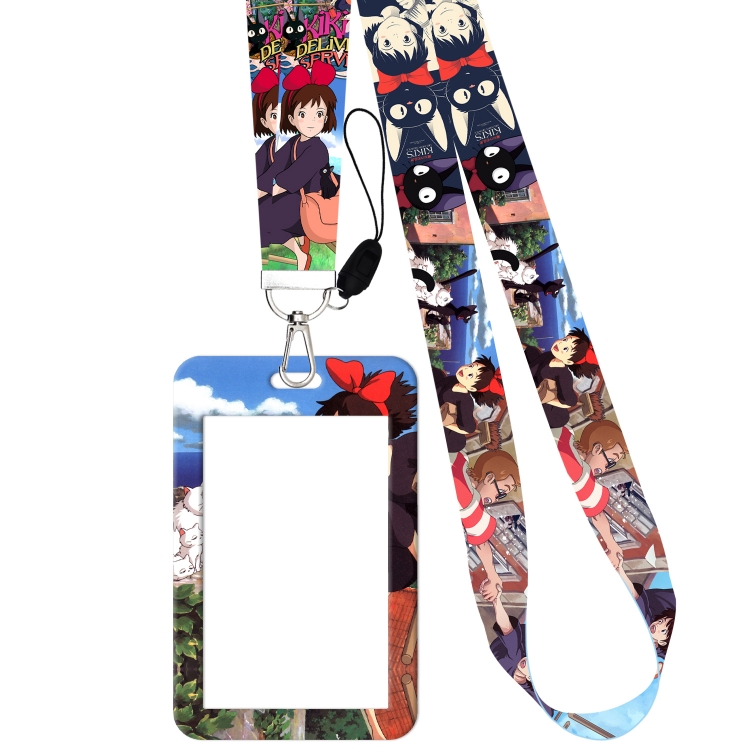 Kiki's Delivery Silver buckle anime long lanyard card holder 45cm price for 2 pcs