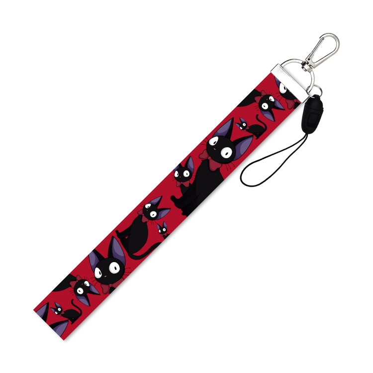 Kiki's Delivery Silver Buckle Mobile Phone Lanyard Short Strap 22.5cm  price for 10 pcs