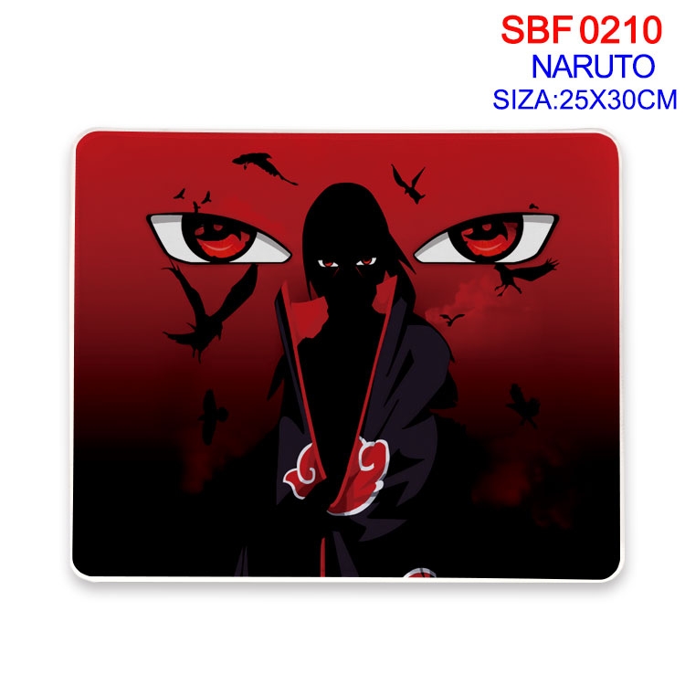 Naruto Anime peripheral edge lock mouse pad 25X30CM  SBF10