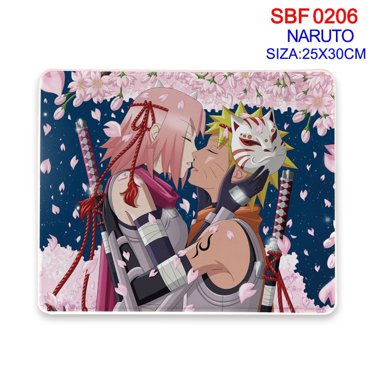 Naruto Anime peripheral edge lock mouse pad 25X30CM SBF06