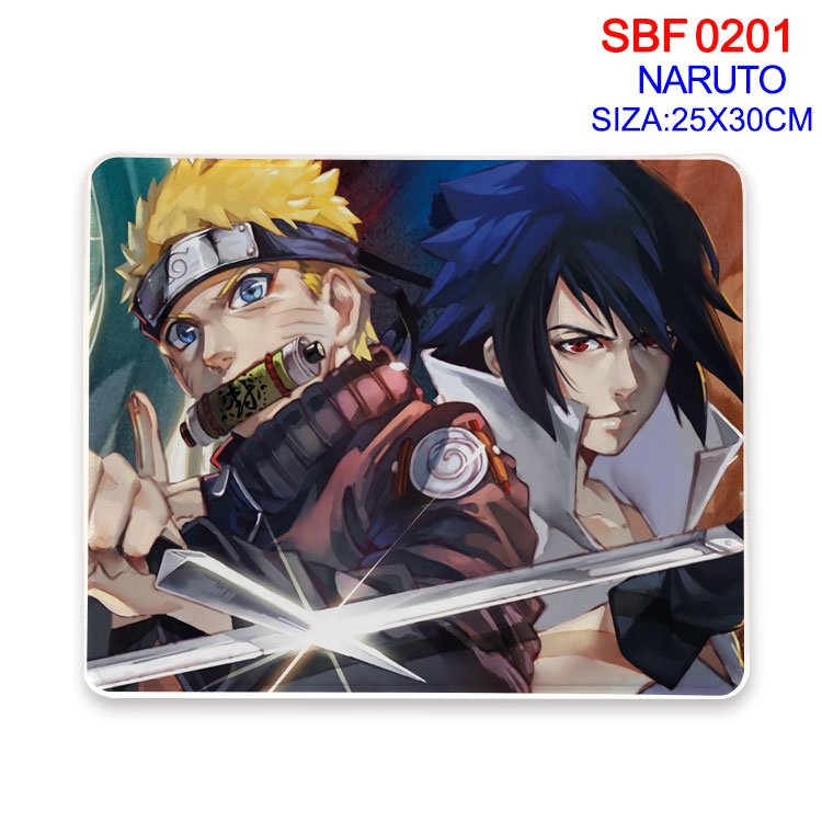 Naruto Anime peripheral edge lock mouse pad 25X30CM  SBF01