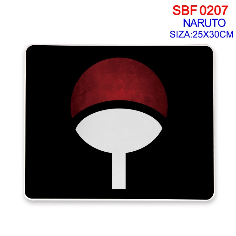 Naruto Anime peripheral edge lock mouse pad 25X30CM  SBF07