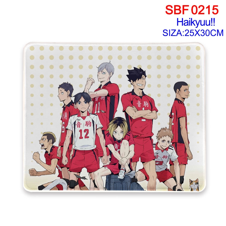 Haikyuu!! Anime peripheral edge lock mouse pad 25X30CM  SBF15