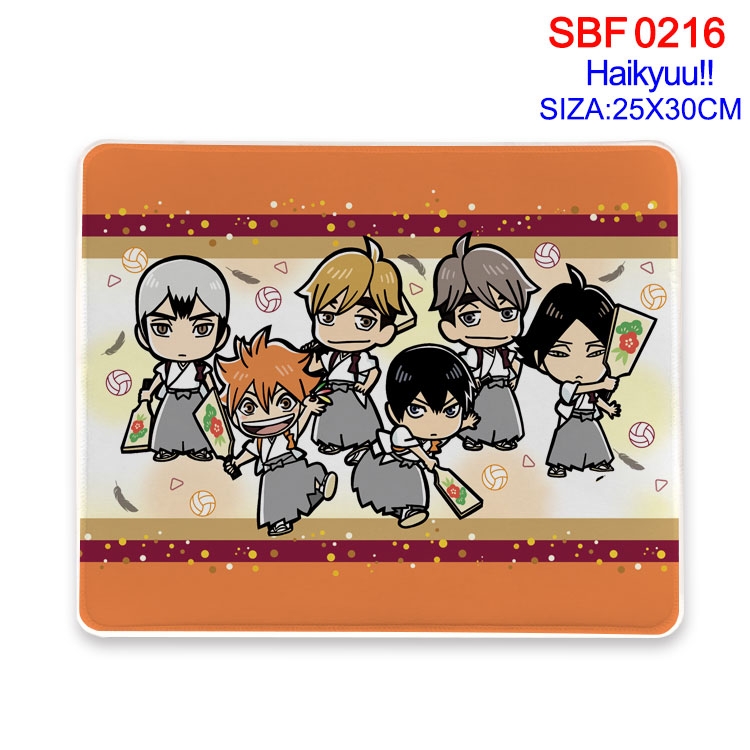 Haikyuu!! Anime peripheral edge lock mouse pad 25X30CM  SBF16