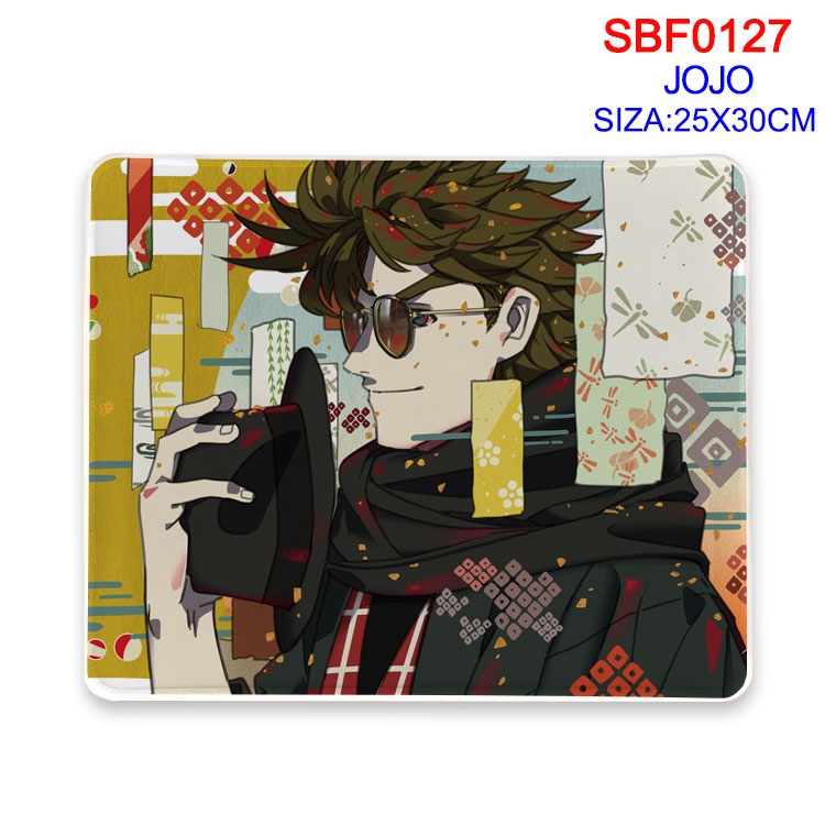 JoJos Bizarre Adventure Anime peripheral edge lock mouse pad 25X30CM  SBF-127