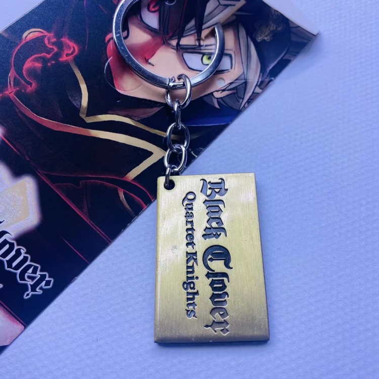 Black clover Anime peripheral metal keychain pendant price for 5 pcs