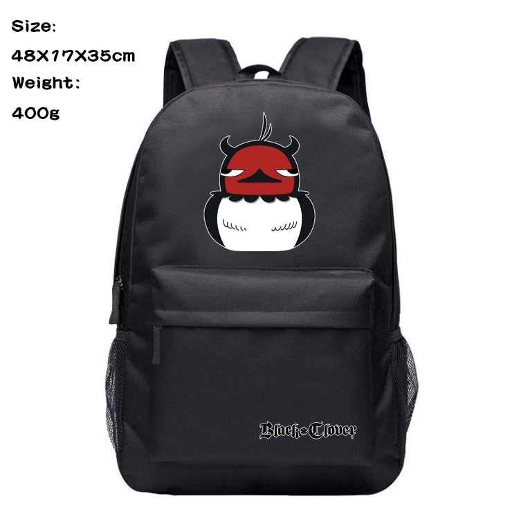 Black Clover Anime Oxford Canvas Backpack Student Schoolbag 48X17X35CM