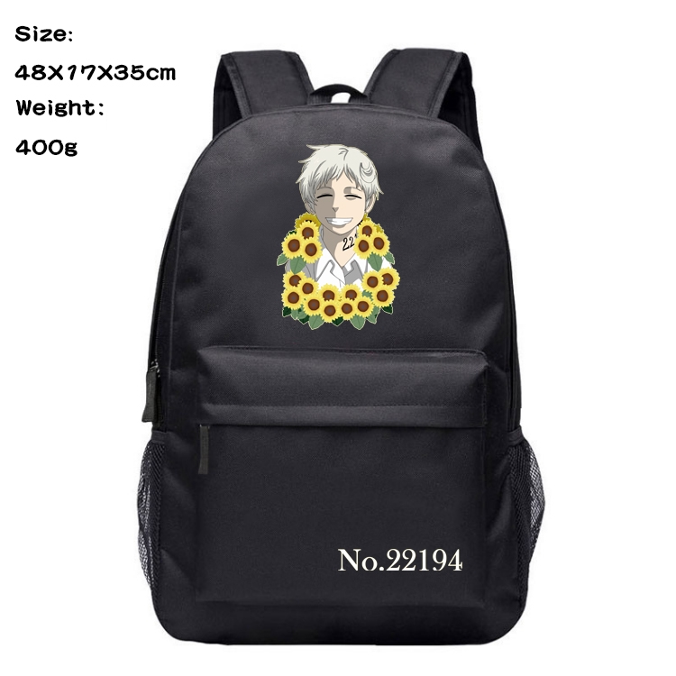 The Promised Neverla Anime Oxford Canvas Backpack Student Schoolbag 48X17X35CM