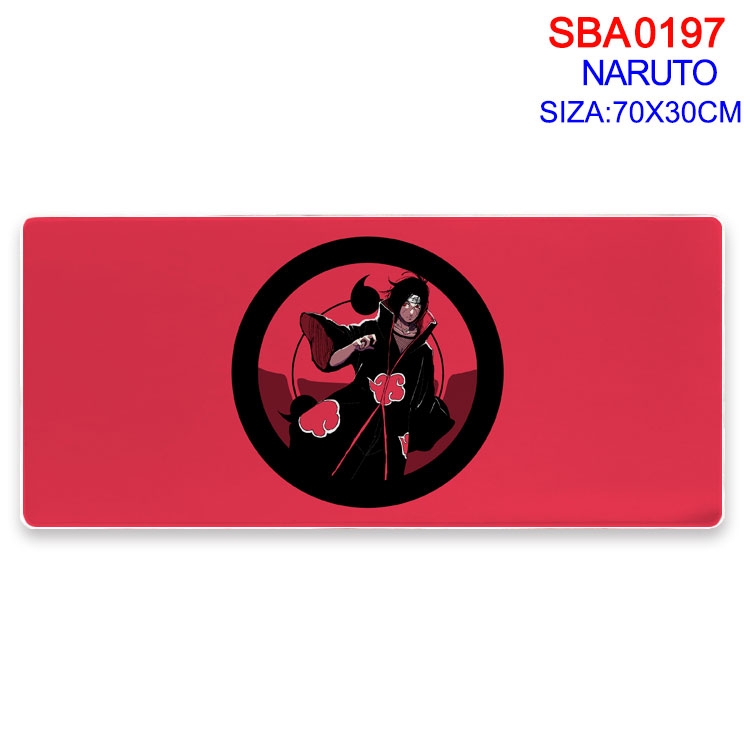 Naruto Anime peripheral edge lock mouse pad 70X30CM SBA-197