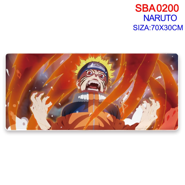 Naruto Anime peripheral edge lock mouse pad 70X30CM  SBA00