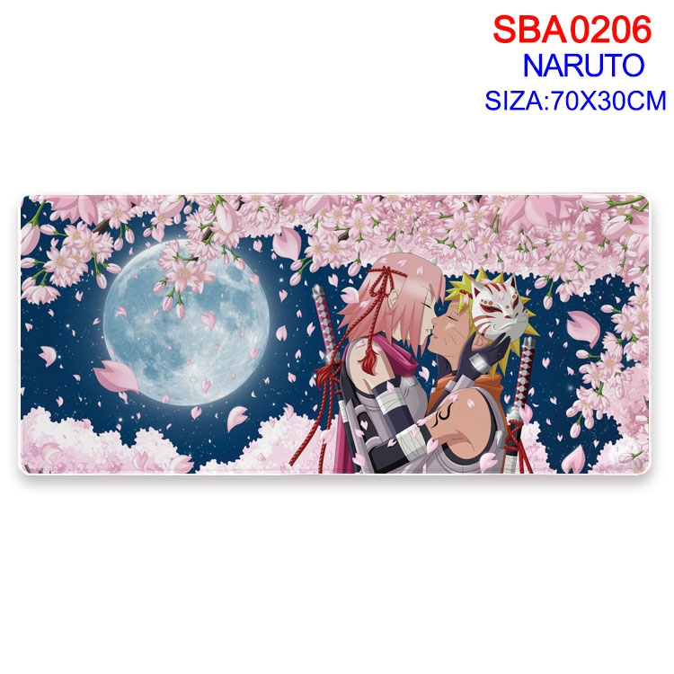 Naruto Anime peripheral edge lock mouse pad 70X30CM  SBA06