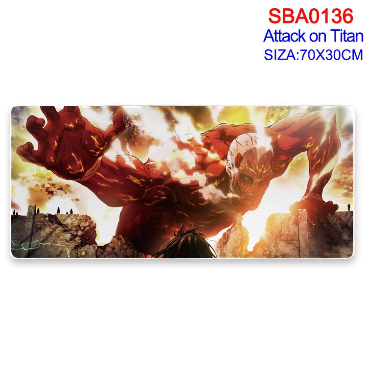 Shingeki no Kyojin Anime peripheral edge lock mouse pad 70X30CM SBA-136