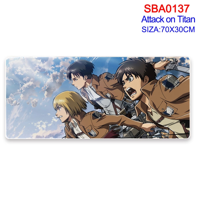 Shingeki no Kyojin Anime peripheral edge lock mouse pad 70X30CM SBA-137