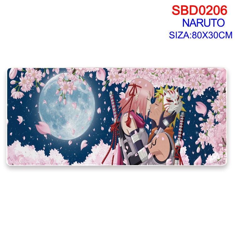 Naruto Anime peripheral edge lock mouse pad 80X30CM  SBD06